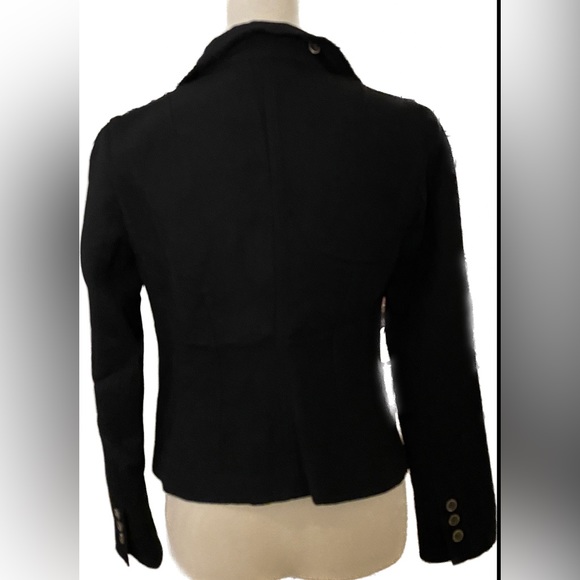 Banana Republic Black Wool Blazer - Size 0 - Picture 3 of 15